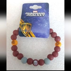 Marvel Comics GOTG Guardians of the Galaxy Silicone Bead Party Bracelet New Tags